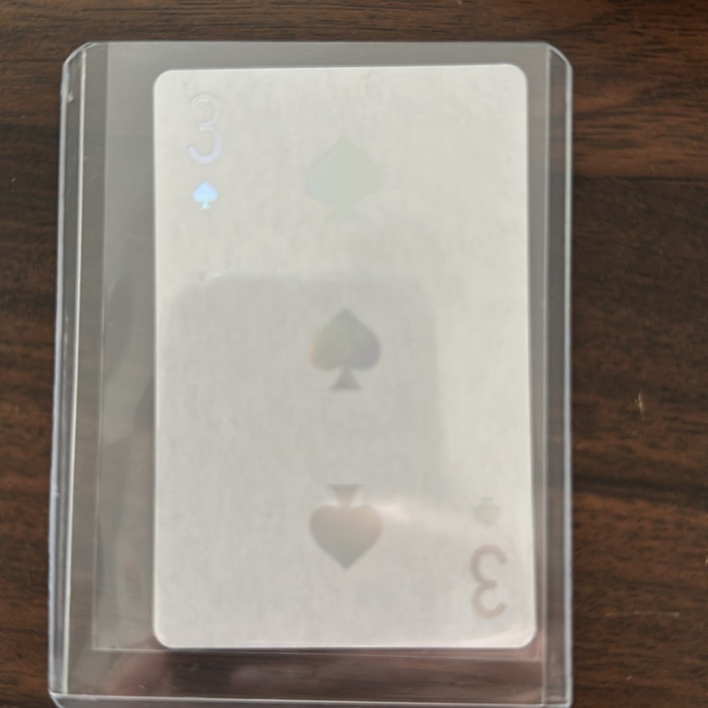Christian Dior Authentic Playing Card in Case - 3 of Clubs - Picture 2 of 2